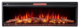 Vstavaný krb s funkciou ohrevu, elektrický ArtiFlame čierny 1600 W 129,5 x 42,5 x 22,5 cm